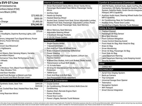 Certified 2025 Kia EV9 GT-Line AWD/4WD image 43