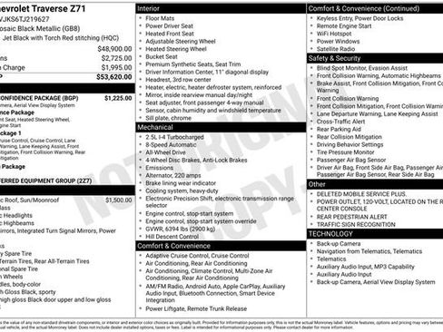 Used 2026 Chevrolet Traverse Z71 w/ Driver Confidence Package AWD/4WD image 5