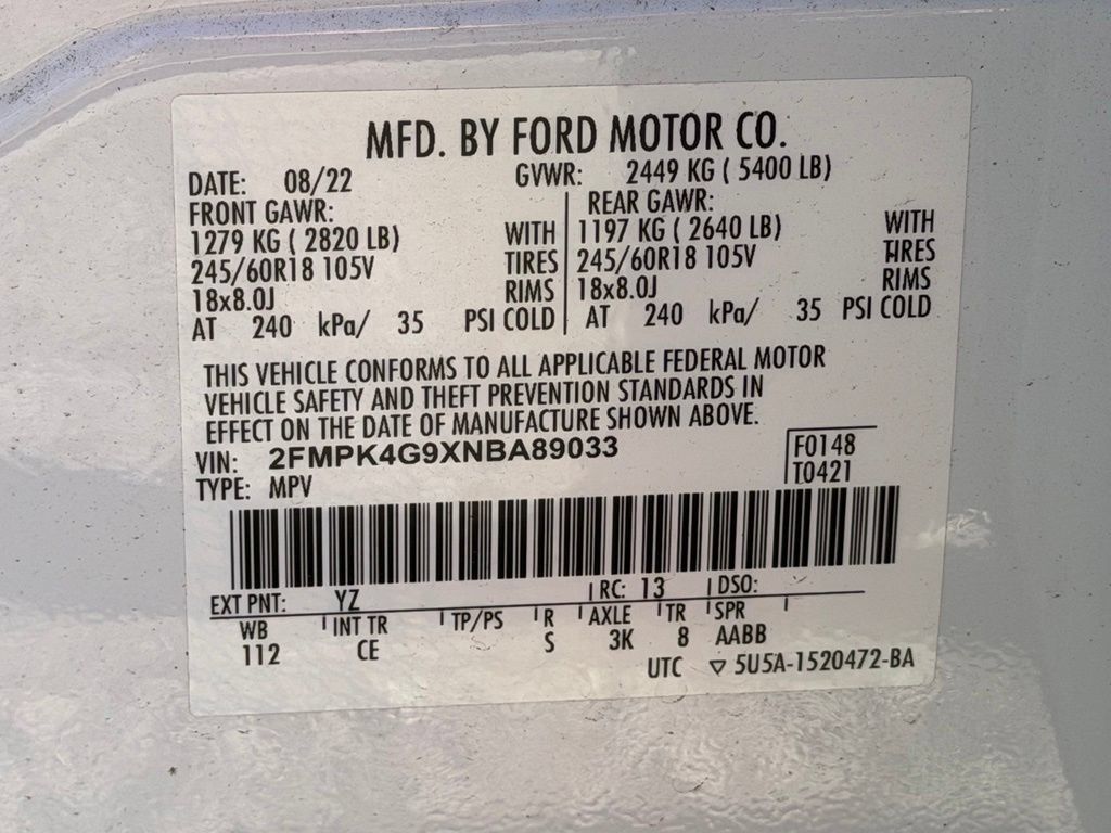 Used 2022 Ford Edge SE AWD/4WD image 20