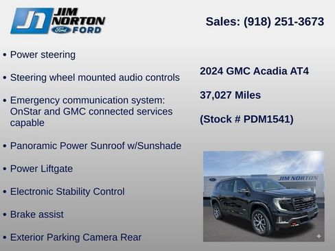 Used 2024 GMC Acadia AT4 w/ Super Cruise Package AWD/4WD image 39