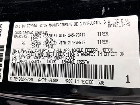 New 2026 Toyota Tacoma SR image 20