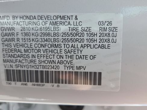 New 2026 Honda Pilot Sport image 22