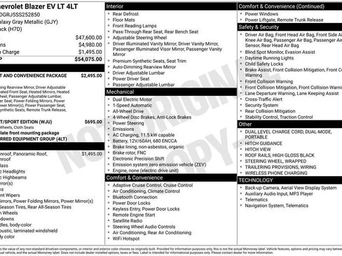 New 2025 Chevrolet Blazer EV LT AWD/4WD image 5