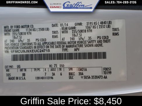 Used 2014 Ford Escape Titanium AWD/4WD image 45