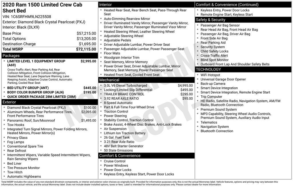 Used 2020 RAM 1500 Limited AWD/4WD image 21