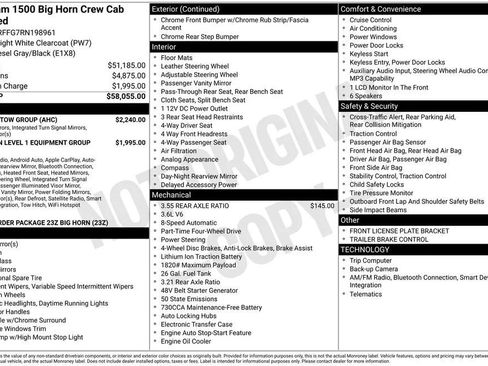Used 2024 RAM 1500 Big Horn w/ Trailer Tow Group AWD/4WD image 2