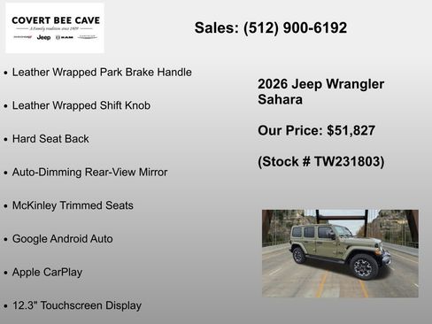 New 2026 Jeep Wrangler Unlimited Sahara AWD/4WD image 30