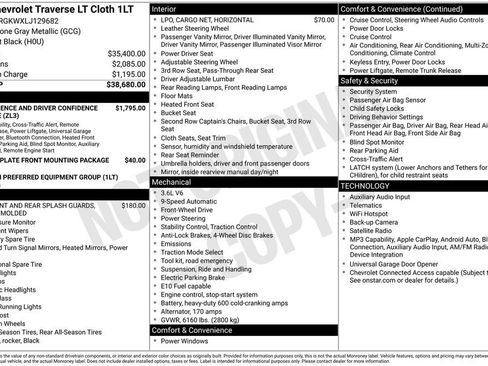 Used 2020 Chevrolet Traverse LT FWD image 25