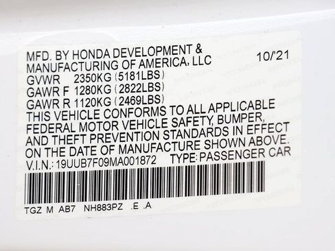Certified 2021 Acura TLX Type S AWD/4WD image 39