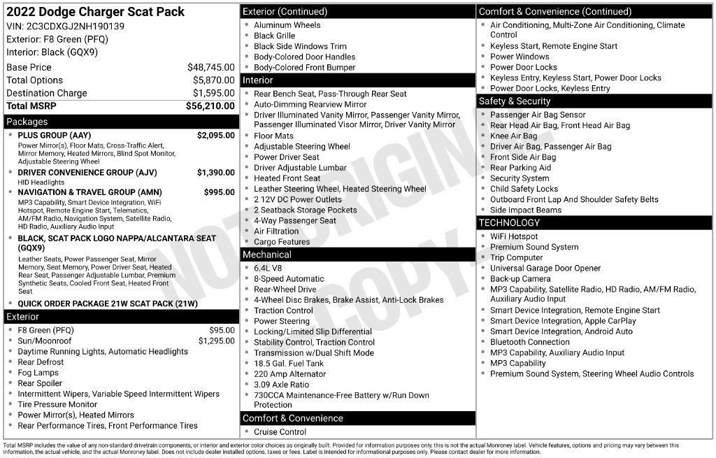 Used 2022 Dodge Charger Scat Pack w/ Plus Group RWD image 29