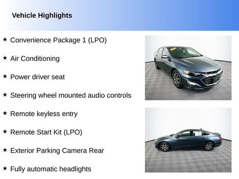 Used 2020 Chevrolet Malibu RS w/ LPO, Convenience Package 1 FWD image 2