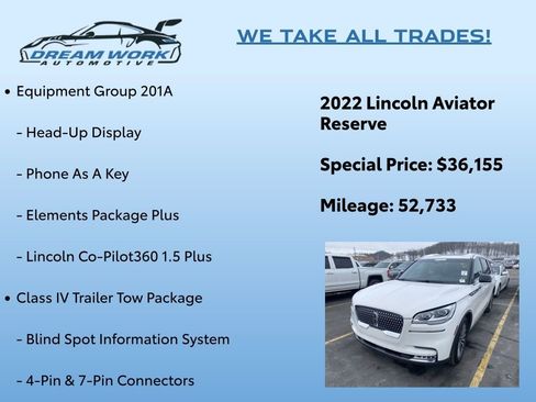 Used 2022 Lincoln Aviator Reserve w/ Equipment Group 201A image 2