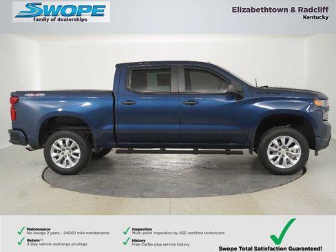 Used 2022 Chevrolet Silverado 1500 Custom w/ LPO, Dark Essentials Package image 2