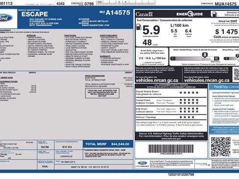 Used 2021 Ford Escape Titanium w/ Titanium Elite Package image 38