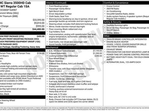 Used 2013 GMC Sierra 3500 W/T w/ Snow Plow Prep Package image 34