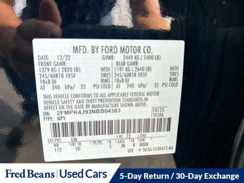 Certified 2022 Ford Edge SEL image 32