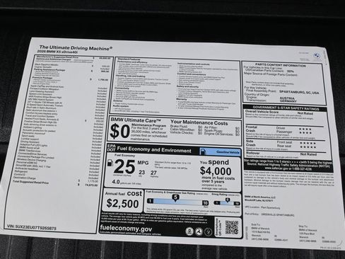 New 2026 BMW X5 xDrive40i w/ Premium Package image 38