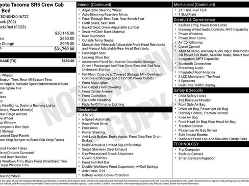 Used 2017 Toyota Tacoma SR5 w/ Tow Package RWD image 8