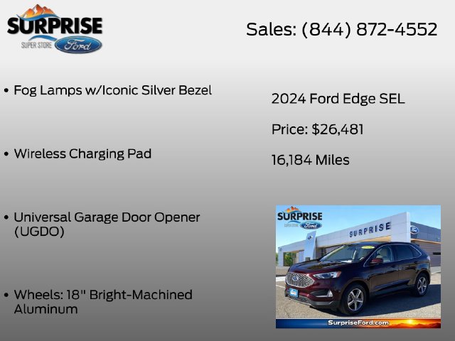 Certified 2024 Ford Edge SEL w/ Convenience Package AWD/4WD image 20