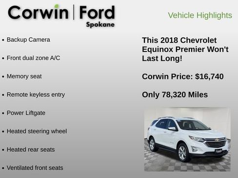 Used 2018 Chevrolet Equinox Premier AWD/4WD image 6