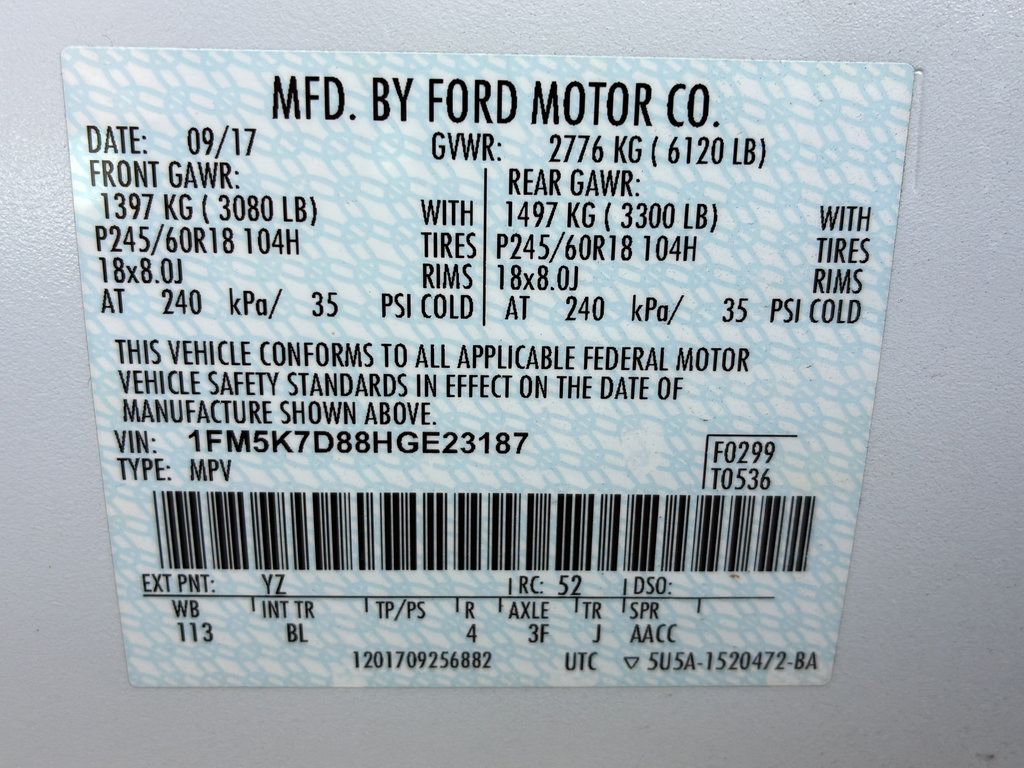 Used 2017 Ford Explorer XLT w/ Equipment Group 202A FWD image 38
