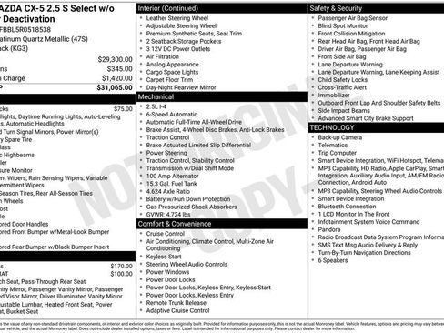 Used 2024 MAZDA CX-5 AWD 2.5 S w/ Select Package image 5