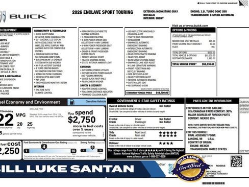 Used 2026 Buick Enclave Sport Touring FWD image 1