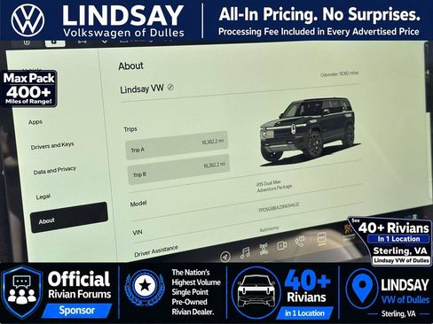 Used 2025 Rivian R1S Adventure AWD/4WD image 26
