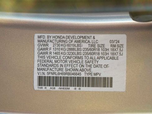 Used 2024 Honda Odyssey EX-L image 30