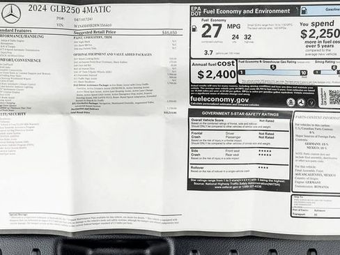 Used 2024 Mercedes-Benz GLB 250 4MATIC w/ Driver Assistance Package image 53