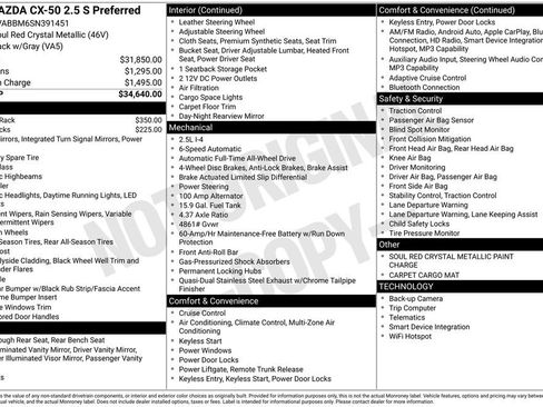 New 2025 MAZDA CX-50 AWD 2.5 S w/ Preferred Package image 9