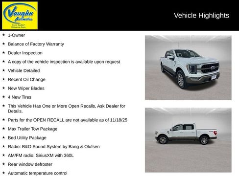 Used 2023 Ford F150 King Ranch w/ Max Trailer Tow Package image 2