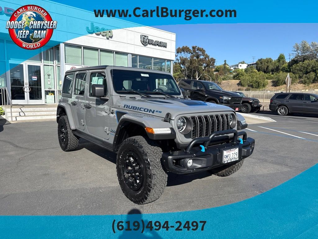Used 2023 Jeep Wrangler Unlimited Rubicon 4xe AWD/4WD image 1