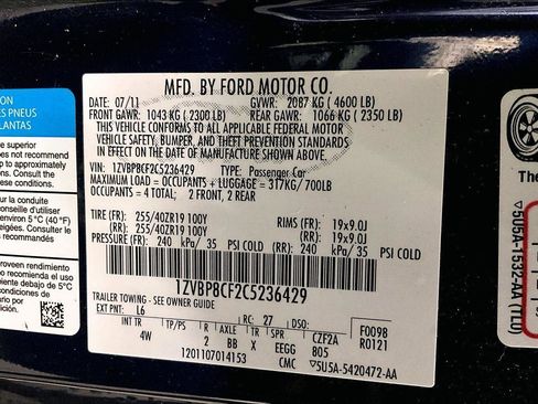 Used 2012 Ford Mustang GT Premium w/ Brembo Brake Pkg image 33