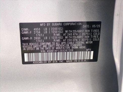 Certified 2025 Subaru Outback Premium image 24