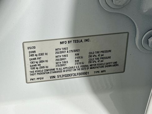 Used 2020 Tesla Model Y Performance AWD/4WD image 12