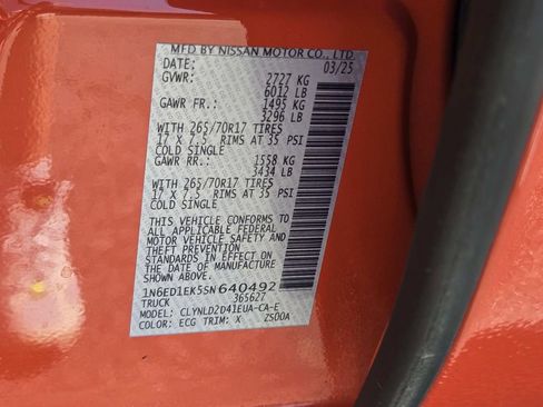 Used 2025 Nissan Frontier PRO-4X w/ Pro Convenience Package image 40