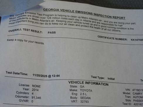 Used 2014 Toyota Camry LE image 51