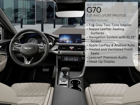 New 2025 Genesis G70 3.3T Advanced w/ Sport Prestige Package image 17