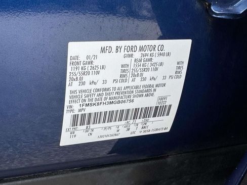 Used 2021 Ford Explorer Limited AWD/4WD image 28