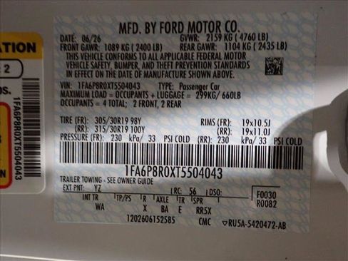 New 2026 Ford Mustang Dark Horse w/ Dark Horse Handlin Package RWD image 12