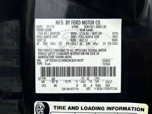 Used 2013 Ford F150 XLT w/ XLT Chrome Pkg RWD image 25