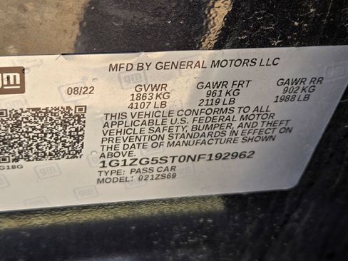 Used 2022 Chevrolet Malibu RS FWD image 13