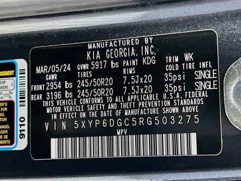 Certified 2024 Kia Telluride S w/ S Sunroof Package AWD/4WD image 14