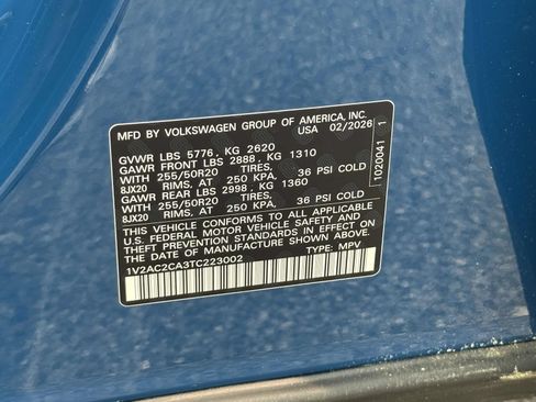 New 2026 Volkswagen Atlas Cross Sport SEL R-Line AWD/4WD image 16