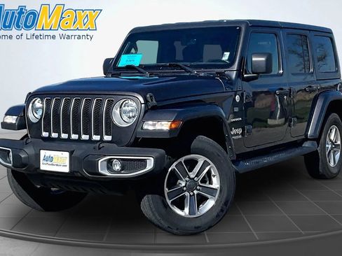Used 2021 Jeep Wrangler Unlimited Sahara w/ Uconnect 4C Nav & Sound Group AWD/4WD image 1