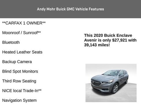 Used 2020 Buick Enclave Avenir w/ Avenir Technology Package image 4