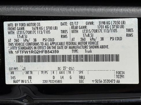 Used 2017 Ford F150 Raptor w/ Equipment Group 802A Luxury AWD/4WD image 44
