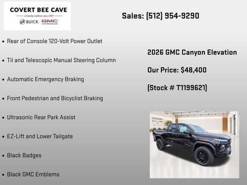 New 2026 GMC Canyon Elevation w/ Convenience Package AWD/4WD image 32
