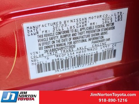 Used 2024 Nissan Sentra SV image 33